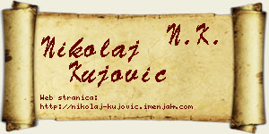 Nikolaj Kujović vizit kartica